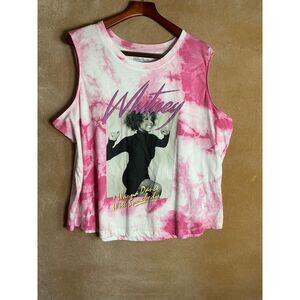 Whitney Houston I Wanna Dance With Somebody Tie Dye Tank Top XXXL